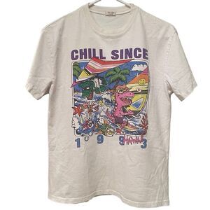 Brandy Melville White Graphic Tee